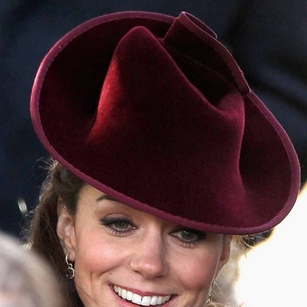 Elegant Burgundy Women's Hat